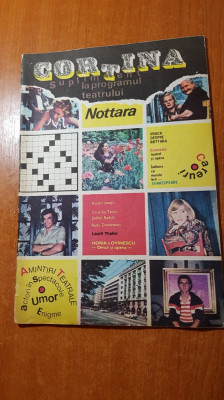 revista cortina august 1984 - rebus,umor,teatru,enigme,actori in spectacole foto