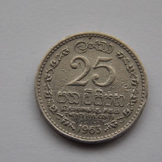 25 CENTS 1963 CEYLON