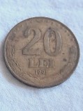 Moneda 20 Lei 1991 Romania - Numismatica