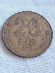 Rom&acirc;nia 20 lei 1991