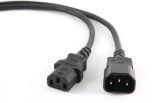 CABLU alimentare GEMBIRD prelungitor, 1.8m, intrare C14, iesire C13, 10A, certificare VDE, bulk, black, &quot;PC-189-VDE&quot; (timbru verde 0.18 lei)