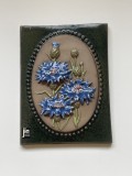 Placheta din ceramica de Studio JIE Sweden designer Aimo Nietosvuori, albastrele