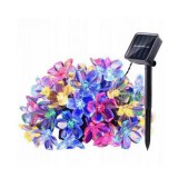 Instalatie Lumina de gradina cu incarcare Solara Flori de Cires cu 50 LED-uri, multicolor, 5m