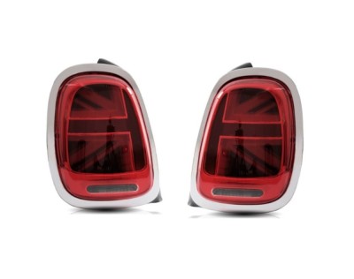 Set lampa spate spate MINI HATCH/CLUBMAN (F54/F55/F56/F57), 02.2014-2019, partea stanga, dynamic indicator; LED; inel cromat, rosu; TUNING, foto