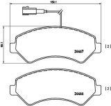 BREMBO P 23 136 PRIME LINE set placute frana,frana disc
