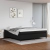 VidaXL Cadru de pat, negru, 200x200 cm, piele ecologică 3121065