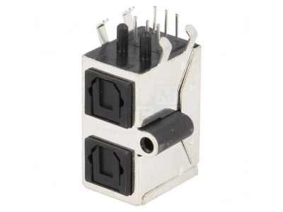 Conector optic Toslink cu capac &amp;icirc;nșurubare 90&amp;deg; foto