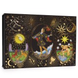 Set cadou auriu carti de tarot cu ghid, cristale si accesorii - Magic