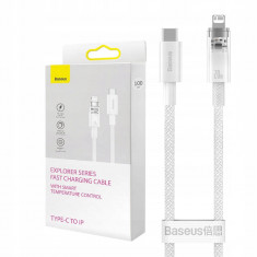 Baseus Explorer Series USB-C - Lightning 20W cablu de 1m alb