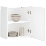 Dulapuri Bucatarie Gossi 2 buc Porto, Lemn Prelucrat Alb Lucios 50x31x60 cm