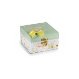 Cutie bijuterii lemn multicolor Flowers 12 x 12 x 7 H