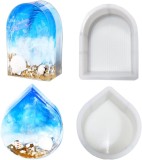 Set de 2 matrite pentru decoratiuni WYAHYQ, silicon, alb