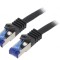 Cablul Patch S/FTP 6a 1,5m LSZH negru 26AWG