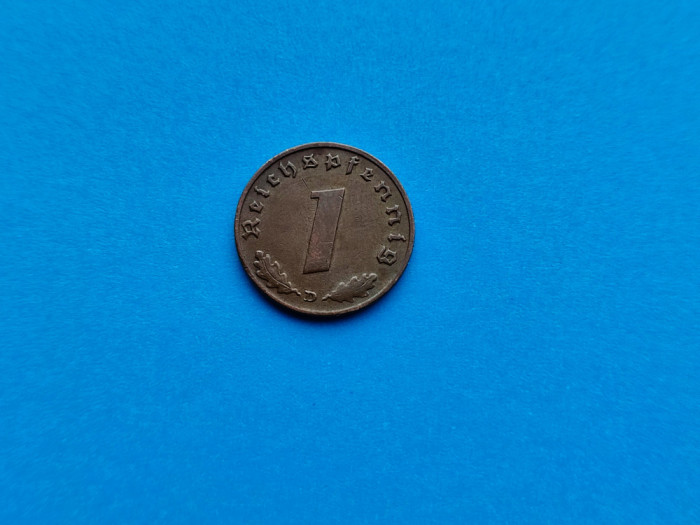 1 Pfennig 1939 lit. D -Germania-posibil eroare..