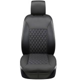 Husa scaun auto universala RoGroup, antialunecare, piele PU, cu buzunar depozitare, pentru toate sezoanele, 126 x 53 cm, negru
