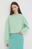 Pepe Jeans bluza femei, culoarea verde, neted