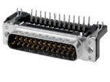 Conector D-Sub 25 pini soclu tată 90&deg; THT UNC 4-40