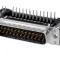Conector D-Sub 25 pini soclu tată 90&deg; THT UNC 4-40