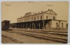 FOCSANI , GARA , CARTE POSTALA , INCPEUTUL SEC. XX