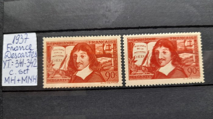 1937-Franta-YT341,342-c.set-MH+MNH-Y.T=14E