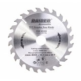 Disc circular TCT pentru lemn Raider 200x24Tx30 mm, 24 dinti