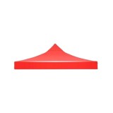 Prelată impermeabilă eMazing pentru acoperiș cort tip pavilion, 2x3 m, din material textil impermeabil Oxford 700D, cauciucat, culoare roșie