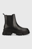 Steve Madden ghete chelsea de piele Tunnel femei, culoarea negru, cu platforma
