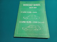 WORKSHOP MANUAL M.R. 150 DACIA -1300, DACIA 1300 BREAK * 1978 * 14