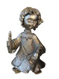 STATUETĂ VINTAGE DIN COSITOR MASIV MODEL FETIȚĂ
