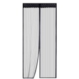 Plasa Insecte Magnetica Usa 90x210 cm Negru - Protectie Tantar Fixare Usoara Interior Exterior