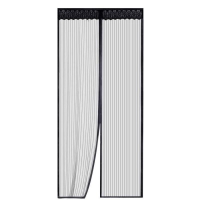 Plasa de insecte pentru usa, Inchidere magnetica, Instalare usoara,90x210 cm, Negru foto