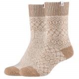 Cumpara ieftin șosete Skechers 2PPK Wm Casual Cozy Jacquard Socks SK41047-1202 bej, 39-42