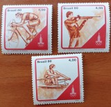 BRAZILIA-&#039;&#039;OLIMPIADA MOSCOVA 1980&#039;&#039;-SET DE 3VAL.-MNH -NESTAMP
