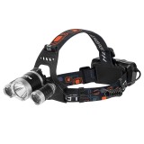 Lanterna cap LED 10W+2x3W 350lm cu acumulator Rebel