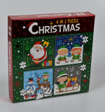 Puzzle progresiv 4 in 1 tematica de iarna