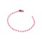 Lant metalic decorativ cu bile, lungime 10 cm, Roz
