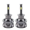 Set 2 LED-Uri Auto Techstar&reg; N8, H3, 50W, 5500 Lumeni, 6000K, AUTO, 12-24 Volti, COB, Canbus, Radiator Aluminiu, Argintiu