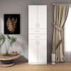 Dulap Alb 4 Usi+2 Sertare KSC-11 MP, 60x37x196 cm, PAL Melaminat, Dormitor/Hol