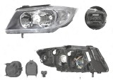 Far Bmw Seria 3 (E90/E91), 11.2004-08.2008, fata, Stanga, Tip= Valeo; H7+H7; electric; cu suport becuri; cu motor, TYC