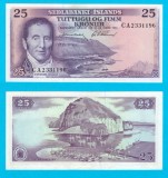 Islanda (p#43) 25 Kronur L1961 aUNC &#039;Prima emisie Sedlabanki Islands&#039; serie: CA2331196
