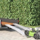 vidaXL Rampă de &Icirc;ncărcare 2 pcs Argintiu 185 x 22,5 x 4,5 cm 42019252