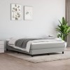 VidaXL Cadru de pat box spring, gri deschis, 140x190 cm, textil