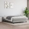 vidaXL Cadru de pat box spring, gri deschis, 140x190 cm, textil