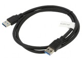 Cablu USB 3.0 A-A nichelat 1m negru