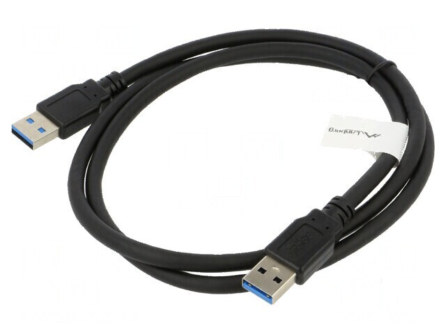 Cablu USB 3.0 A-A nichelat 1m negru