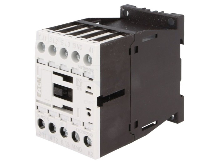 Contactor 3-poli NO 24VAC 12A