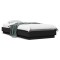 vidaXL Cadru de pat cu lumini LED, negru, 100x200 cm 839505