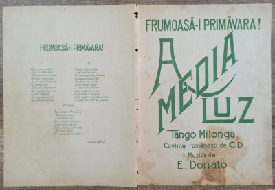 Frumoasa-i primavara// partitura foto