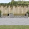 Gossi banca de gradina &amp; cos gabion, lemn de pin tratat