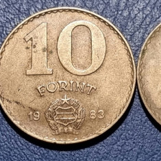 Monede Ungaria - 2 forint (1974), 10 forint (1983, 1989)